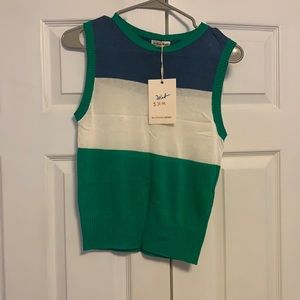 Color block tank top